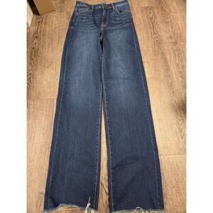Hidden Los Angeles Dark Wash Classic Straight Leg Ella High Rise 26 Long Tall